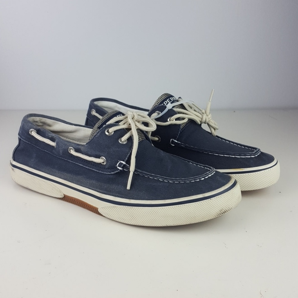 Sperry top sider mens 11.5 blue white boat shoes